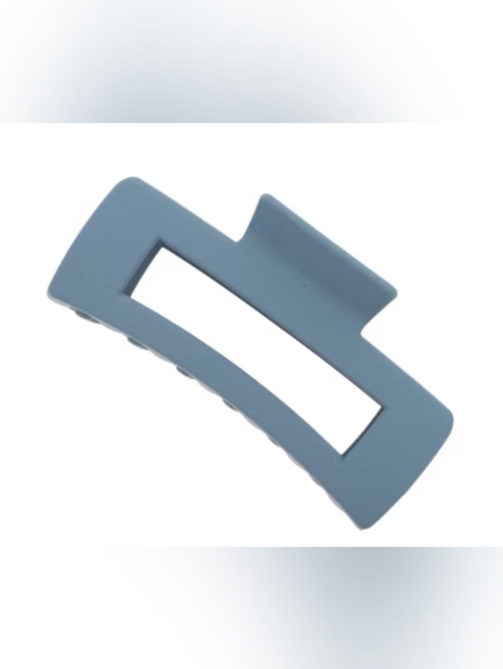Matte Blue Hair Claw Clip for Unisex - Stylish Grip Rectangle Frosted Hair Clip